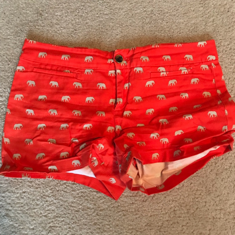 Banana Republic Factory Orange Elephant Shorts